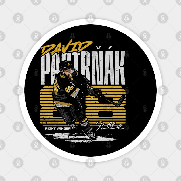 David Pastrnak Boston Retro Magnet by ClarityMacaws